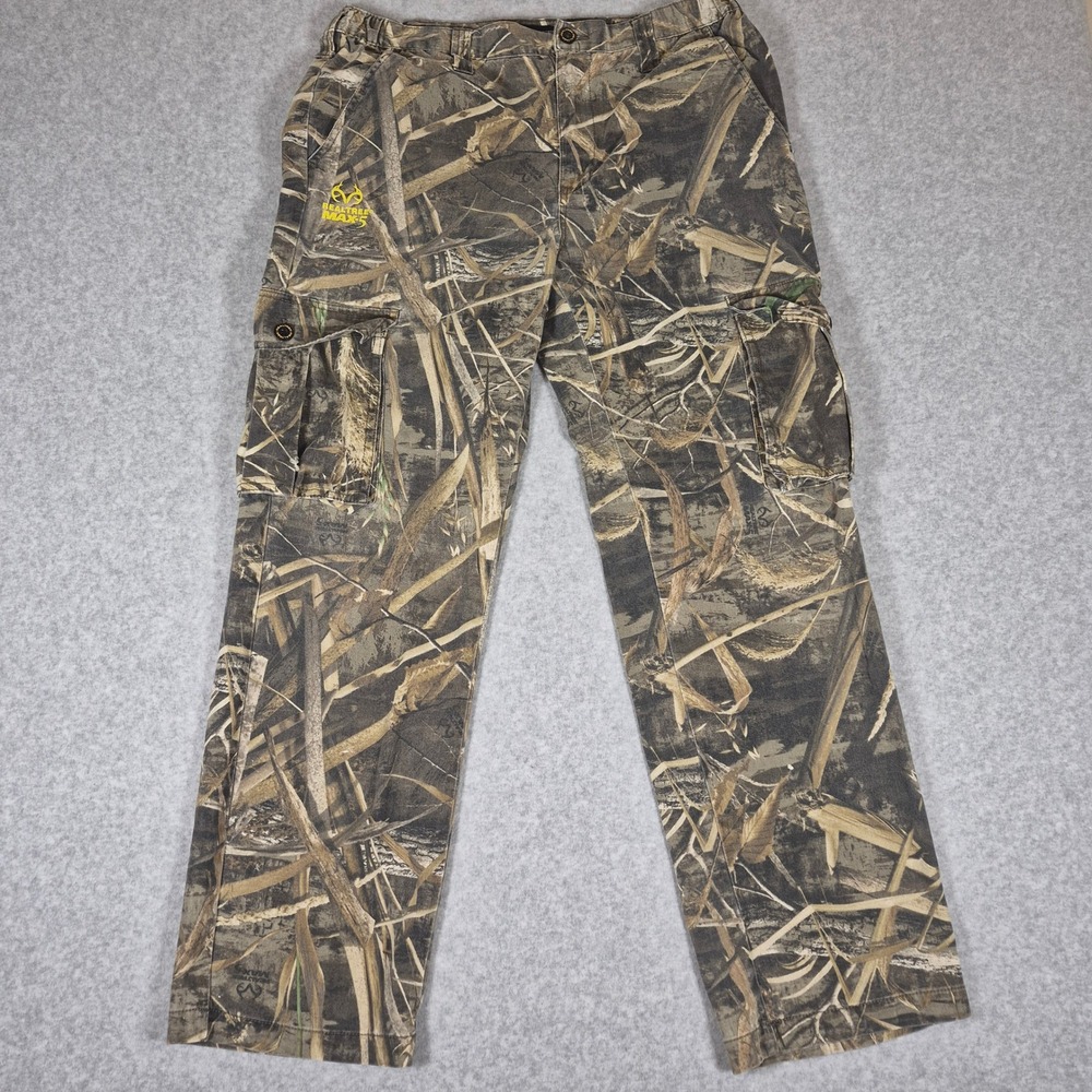 Realtree Cargo Pants Mens 32-34 M MAX5 Camo Hunting Outdoor 55444-T-CT